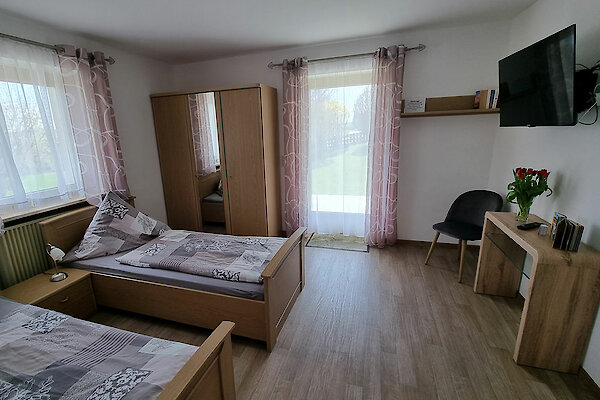 2. Schlafzimmer in der Fewo Bayerischer Wald